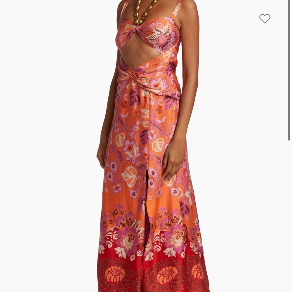 Alexis floral cut-out midi-dress NWT / size: XS